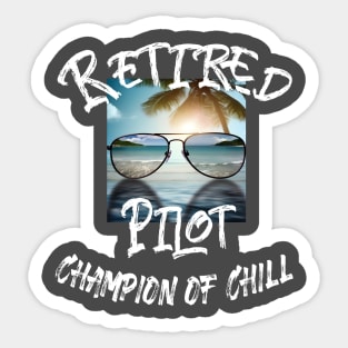 Retirement Tee Shirt Sticker